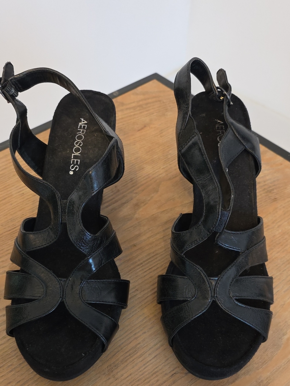 Areosoles Black Heel 8.5